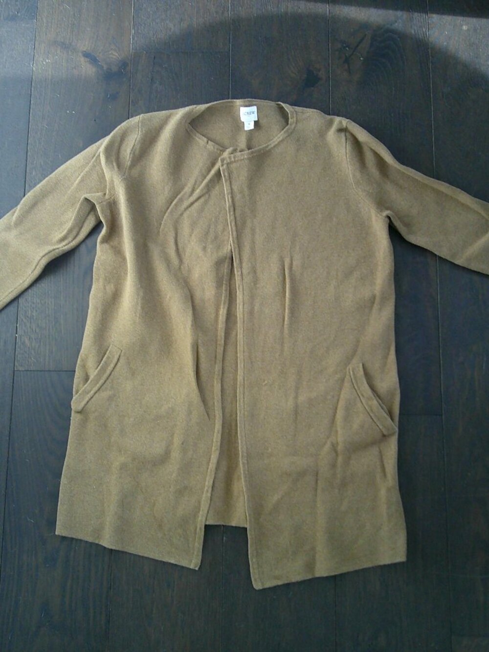 J. Crew Brown Cotton Sweater with Pockets